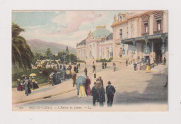 MONACO - Monte Carlo Casino Entrance Unused Vintage Postcard - Casino