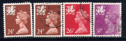 GREAT BRITAIN (MACHINS), WALES, NO.'S WMMH44, WMMH45, WMMH47 AND WMMH53 - Pays De Galles