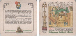 5002582 Bierdeckel Quadratisch - Küppers - Köln Dom Kaiserglocke - Beer Mats