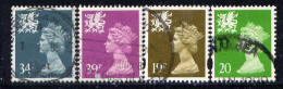 GREAT BRITAIN (MACHINS), WALES, NO.'S WMMH55, WMMH57, WMMH58 AND WMMH59 - Wales