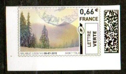TF3677 : France Oblitéré Montimbrenligne 0,66  Lettre Verte Montagne Foret - Druckbare Briefmarken (Montimbrenligne)