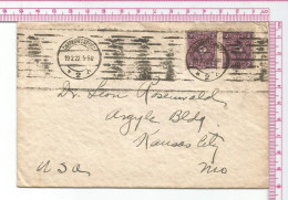 Charlottenburg Roller Cancel To Kansas City USA.........................box 10 - Lettres & Documents