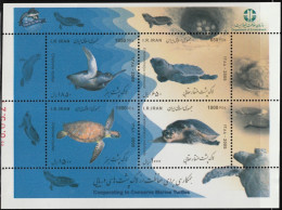 2009 Iran Sea Turtles Minisheet (** / MNH / UMM) - Maritiem Leven