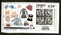 TF3679 : France Oblitéré Montimbrenligne 0,56  Lettre Verte Dressing Féminin - Afdrukbare Postzegels (Montimbrenligne)