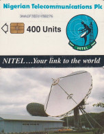 NIGERIA - Earth Station, Nigerian Telecom Plc First Chip Issue 400 Units(3NAIFIE), Chip Sie 37, Used - Nigeria