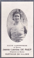 JEANNE LEONTINE DE PAEP, APPELS 1901 - 1942 - Andachtsbilder
