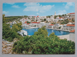 80s-POVLJA-Village In BRAČ-Vintage Postcard-Ex-Yugoslavia-Croatia-Hrvatska-used With Stamp-1980 - Jugoslawien