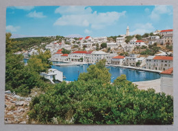 80s-POVLJA-Village In BRAČ-Vintage Postcard-Ex-Yugoslavia-Croatia-Hrvatska-used With Stamp-1980 - Yougoslavie