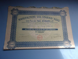 ENGRAIS NOVO  Paul Bernard (500 Francs) LOMME-NORD - Autres & Non Classés