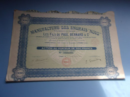 ENGRAIS NOVO  Paul Bernard (500 Francs) LOMME-NORD - Altri & Non Classificati