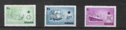 1957 Inauguration Of Black Star Shipping Line. Set MNH - Ghana (1957-...)