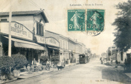 31 - Lalande - Route De Fronton - Tramway - Café Boué Baptiste - Autres & Non Classés