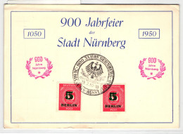 Berlin 64 Auf Postkarte 900 Jahrfeier Nürnberg #HT703 - Sonstige & Ohne Zuordnung