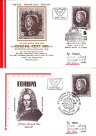 AUSTRIA POSTAL HISTORY / MUZIC EUROPA CEPT 1985 X2 COVERS FDC. - FDC