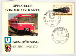 Berlin 379 Auf Postkarte U-Bahn-Eröffnung Nürnberg #HT705 - Andere & Zonder Classificatie