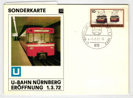 Berlin 380 Auf Postkarte U-Bahn-Eröffnung Nürnberg #HT706 - Sonstige & Ohne Zuordnung