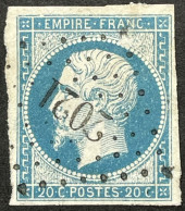 YT 14A LPC 2021 Molinges Jura (38) Indice 13 Rare (léger Clair) 20c 1853-60 Napoléon III France – Ciel - 1853-1860 Napoléon III.