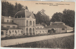 Saint-Honoré Les Bains  58  Carte  Circulée Etablissement Thermal Avec La Piscine - Saint-Honoré-les-Bains