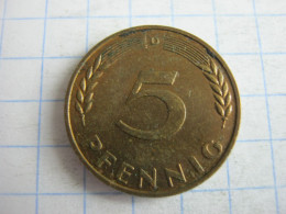 Germany 5 Pfennig 1950 D - 5 Pfennig