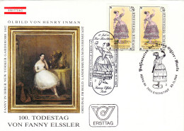 AUSTRIA POSTAL HISTORY / TODESTANG VON FANNY ELSSLER 1984 ,COVER FDC. - FDC