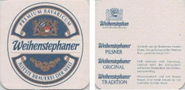 5000114 Bierdeckel Quadratisch - Weihenstephaner - Premium Bavaricum - Sous-bocks