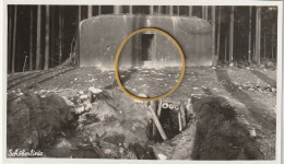 MIL3303  --  POSTCARD  --  TSCHECHISCHE BUNKER IM SUDETENLAND  BEI TETSCHEN  --   SCHOBERLINIE - ORIGINAL PHOTOGRAPHIE - 1939-45