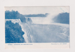 USA - Niagara Falls Horseshoe And American Falls Unused Vintage Postcard - Otros & Sin Clasificación