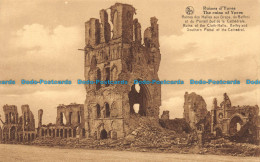 R160371 The Ruins Of Ypres. Ruins Of The Cloth Halls Belfry And Southern Portal - Monde