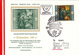 AUSTRIA POSTAL HISTORY / CHRISTKINDL RELIGIA 1984 ,COVER  FDC. - FDC