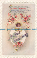 R161321 Greetings. All Kind Easter Wishes. Woman In Hat. Regent. 1918 - Monde