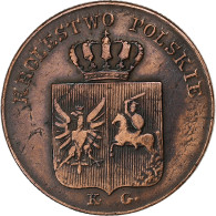 Pologne, Nicholas I, 3 Grosze, 1831, Warsaw, Cuivre, TTB, KM:120 - Pologne