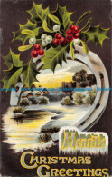 R161384 Hearty Christmas Greetings. Lake And Houses In Winter. Wildt And Kray. 1 - Monde