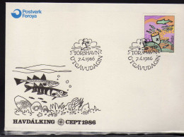 Iles Feroe -1986 -  FDC -    3 K. Protection De La Nature - Faroe Islands