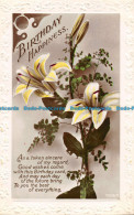 R161446 Greetings. Birthday Happiness. Lily. RP. 1933 - Monde