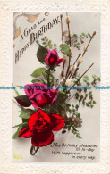 R161447 Greetings. A Glad And Happy Birthday. Roses. RP. 1933 - Monde