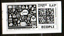 TF3690 : France Oblitéré Montimbrenligne 0,63  Ecopli Pictogramme - Printable Stamps (Montimbrenligne)