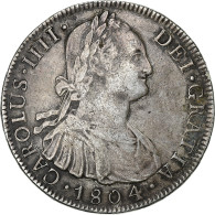 Bolivie, Charles III, 8 Reales, 1804, Potosi, Argent, TTB, KM:73 - Bolivie