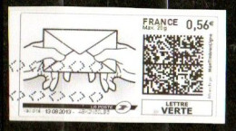TF3691 : France Oblitéré Montimbrenligne 0,56  Ecopli Enveloppe Entre 2 Mains - Printable Stamps (Montimbrenligne)