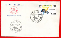 1989 ITALA  IN CORSA  IN AUTO - PECHINO PARIGI FDC TORINO SU BUSTA CAVALLINO - Auto's
