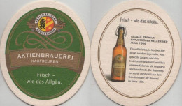 5004383 Bierdeckel Oval - Aktien-Brauerei, Kaufbeuren - Sous-bocks