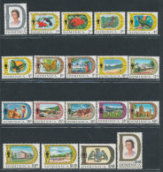 1969 DOMINICA - Stanley Gibbons N. 272/290 - Elisabetta II - Ordinaria 19 Valori MNH** - Autres & Non Classés
