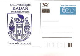 CDV B 418 Czech Republic Coat Of Arms Of Kadan/Kaaden - Heraldic Lion 2003 - Autres & Non Classés