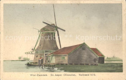 71873605 Zaandam De Jasper Oliemolen Verbrand 1878 Muehle Zaandam - Andere & Zonder Classificatie