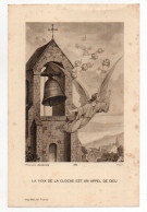 Image Pieuse Anges  " Souvenir De La Bénédiction Des Cloches " Sin-Le-Noble (59) Paroisse St Martin 1934 - Imágenes Religiosas