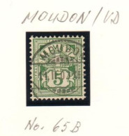 VBC-03  Timbre No 65B Oblitéré Moudon 1903 ? - 1843-1852 Federal & Cantonal Stamps