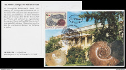 Austria 1999  Fossil, Prehistoric Animal, Ammonite, Postal Stationery - Préhistoriques