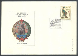 .Yugoslavia, 1964-11-29, Croatia, Beli Manastir, 20th Anniversary Of The Liberation Of Baranja, Special Postmark & Cover - Sonstige & Ohne Zuordnung
