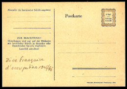 Privat Postkarte 6 Rpf, Gebuhr Bezahlt, Harder-Druckerei Freiburg - Andere & Zonder Classificatie