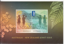 2015 Australia ANZAC JOINT ISSUE Souvenir Sheet MNH - Ongebruikt