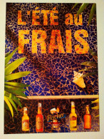 Carte Postale L' été Au Frais Bière Fischer Alsace - Reclame